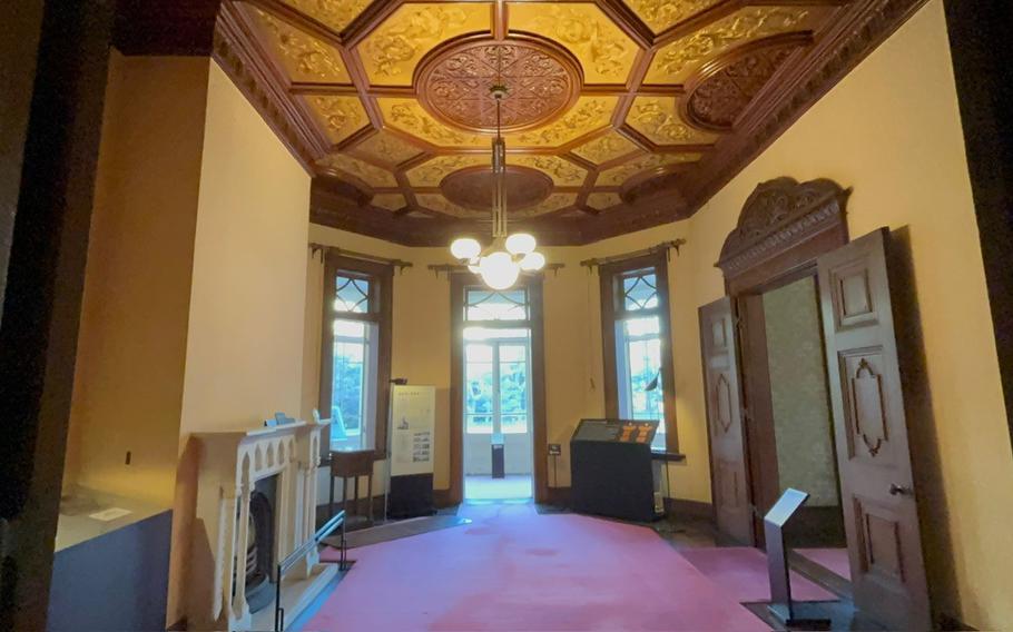 The interior of Western-style Victorian guest house.